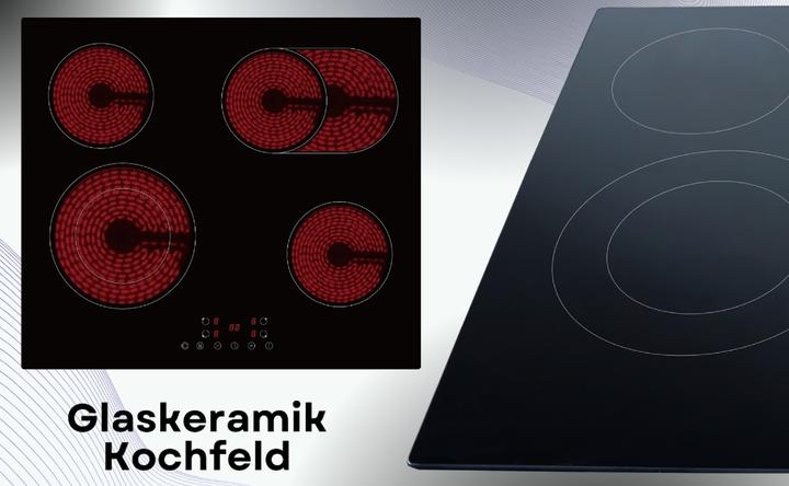 Produktbild PKM KHKF4-2KB G Kochfeld autark Einbau 60cm Glaskeramik Bräterzone