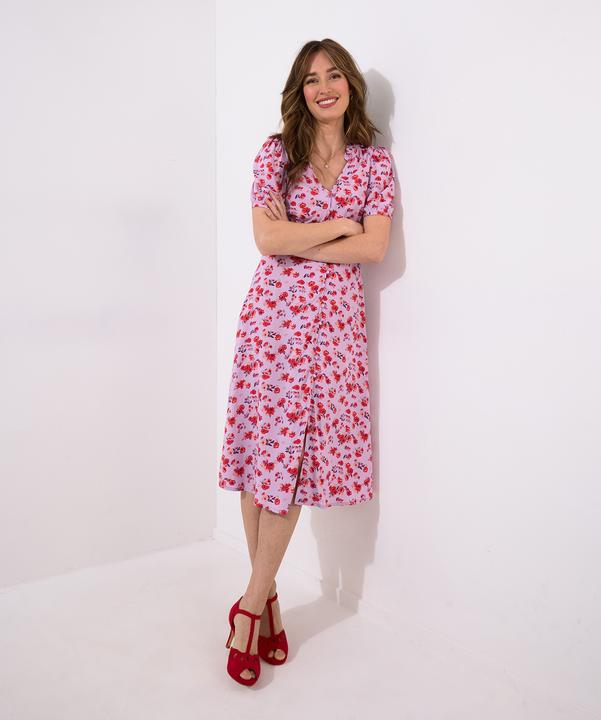 Produktbild Joe Browns Floral V-Neck Short Sleeve Midi Dress (12)