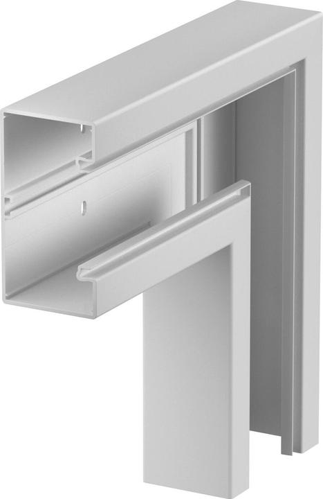 Image du produit OBO Bettermann OBO GK-F70130LGR Equerre plate 70x130mm PVC gris clair RAL7035 (7 cm)