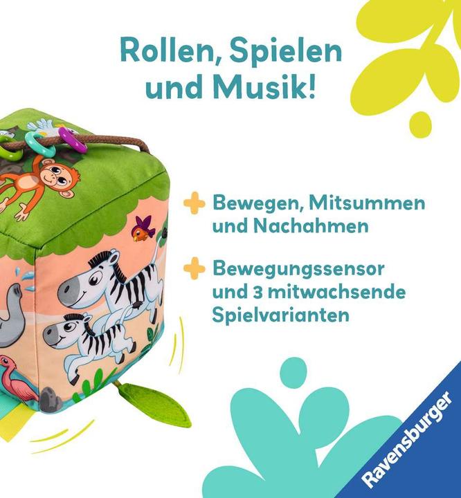 Produktbild Ravensburger Motorik-Musik-Spiel-Würfel: Wilde Tiere