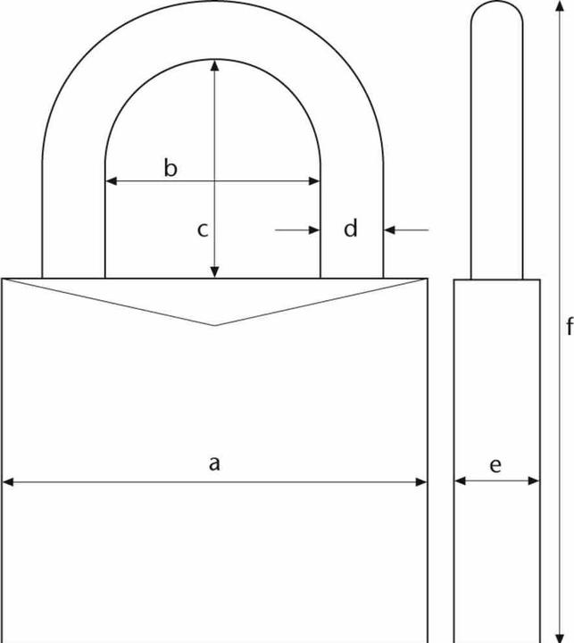 Actual product image Abus Combination lock 155/30 Aluminium 30 mm