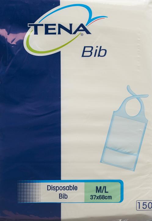 Produktbild Tena Bib Schutzserviette M/L 37 x 68 cm (150 x, M, L)