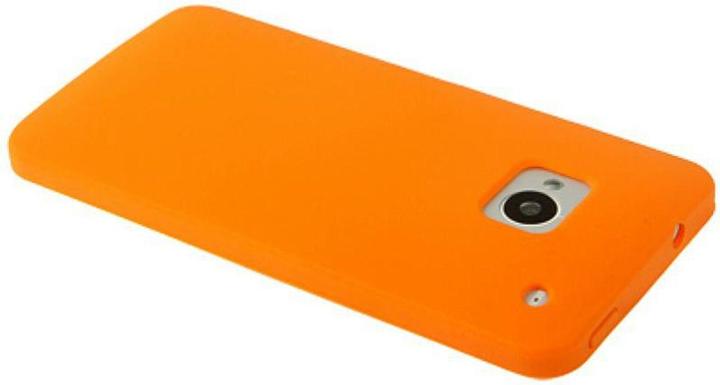 Produktbild König Design Schutzhülle Silikon Case für Handy HTC One M7 Orange (HTC One M7)