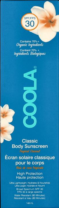 Image du produit Coola Suncare Classic Lotion Tropical Coconut (Crème solaire visage, SPF 30, 148 ml, 148 g)