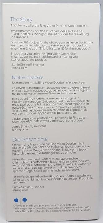 Actual product image Ring Video Doorbell 2 (App, Wi-Fi, Wireless, Cable)