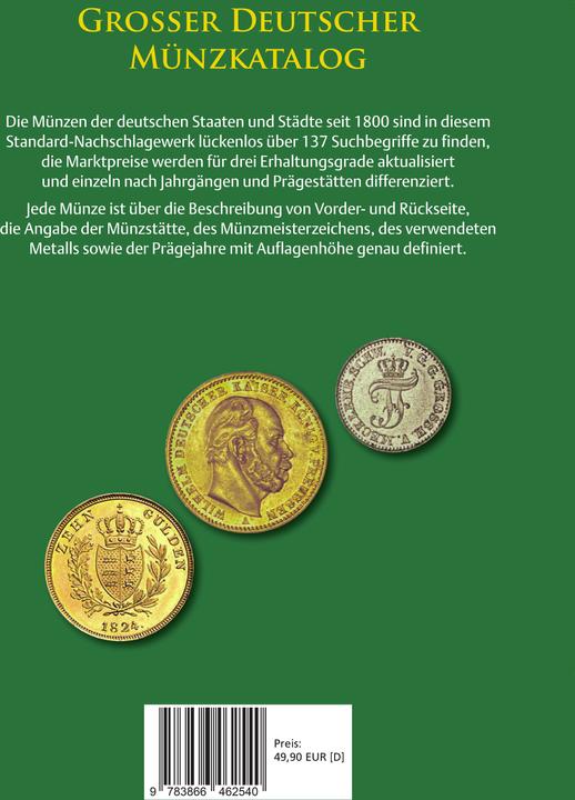 Actual product image Grosser deutscher Münzkatalog (German, Dieter Fassbender, Hermann Junghans, 2024)