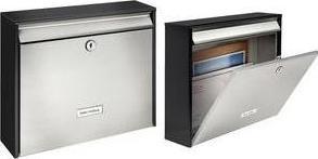 Produktbild Burg Wächter Briefkästen Oxford 6877 black&steel
