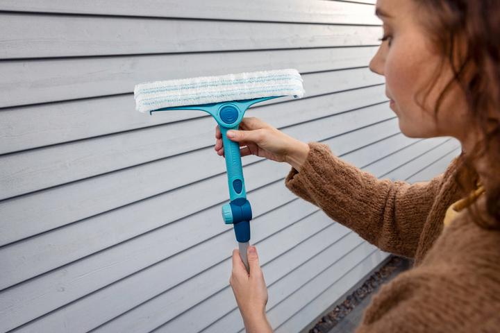 Produktbild Leifheit Fensterwischer Window & Frame Cleaner L micro duo Telescope 210 (1 Stk.)