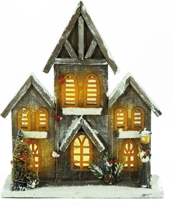 Image du produit Noor Église en bois avec éclairage LED