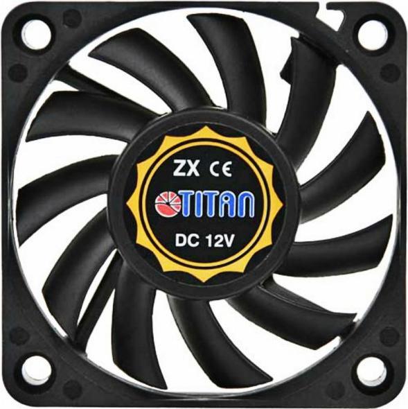 Actual product image Titan Fan, 60 x 60 x 10 mm, with tacho signal, liquid plain bearing 12 V DC, 15.3 mü/h, 3600 rpm, <2 (60 mm, 1 x)