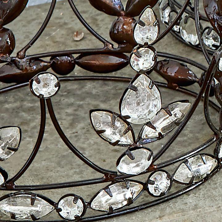Actual product image Loberon Deco Crown Set of 3 Bigas antique silver