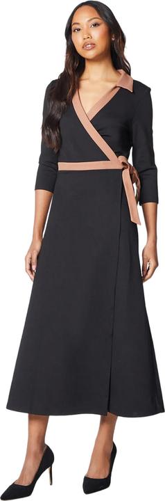 Image du produit Principles Womens/Ladies Contrast Ponte Wrap Dress (40 D)