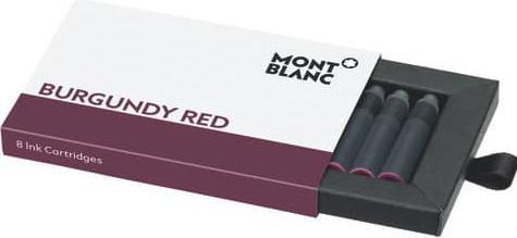 Actual product image Montblanc Ink cartridge 128201 bordeaux 8 pieces