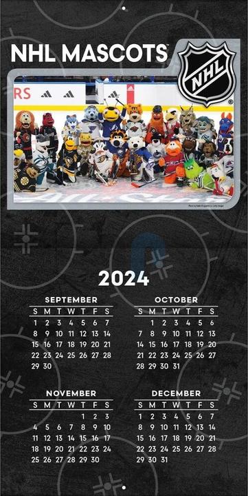 NHL - Mascots - 30.5 x 30.5 cm Wall Calendar 2025 (30.5 x 30.5 cm, French, Italian, Spanish, German, English)