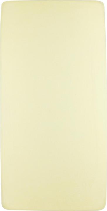 Actual product image Meyco Home jersey fitted sheet 90x200 soft yellow (90 x 200 cm)