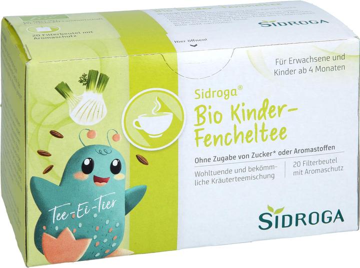 Immagine prodotto Sidroga Tè al finocchio biologico per bambini (40 g)