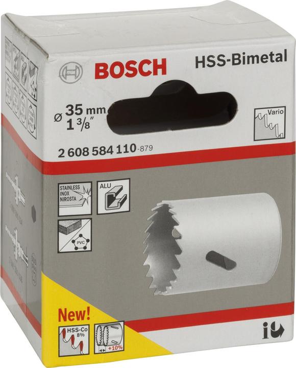 Actual product image Bosch Professional Zubehör Hole saw HSS bimetal for standard adapter, 35 mm, 1 3/8-inch (35 millimetres)