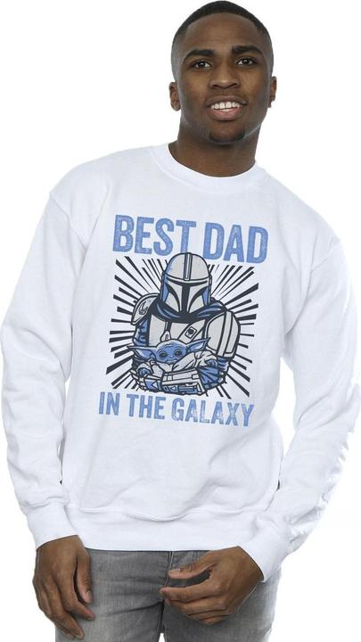 Produktbild Star Wars Mandalorian Best Dad Galaxy Sweatshirt (L)