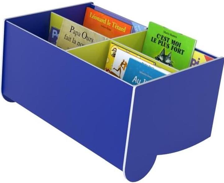 Produktbild Paperflow Schulbuchkasten Kunststoff geneigt blau/gelbgrün