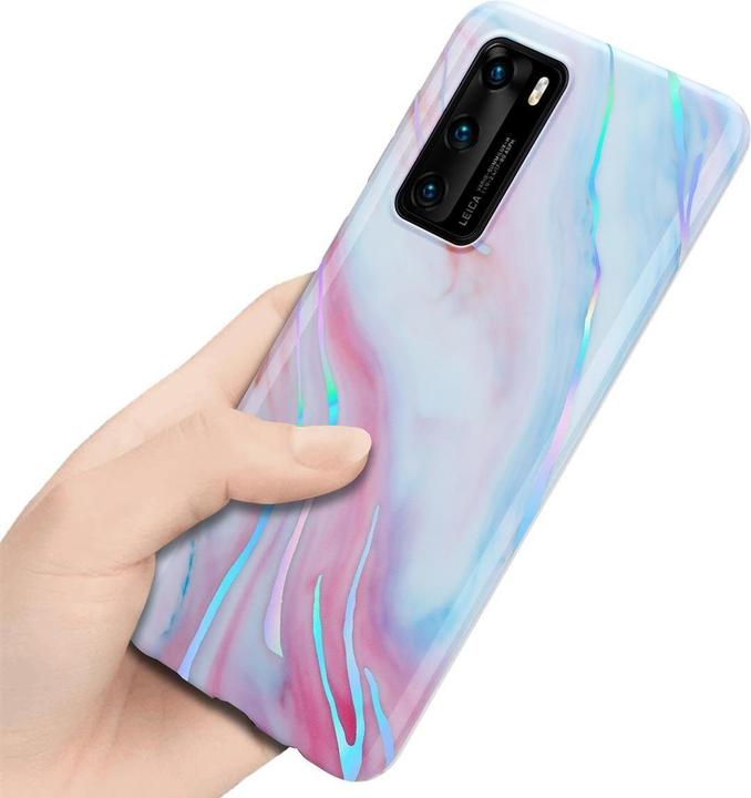 Produktbild Cadorabo IMD TPU Bunter Marmor Cover (Huawei P40)
