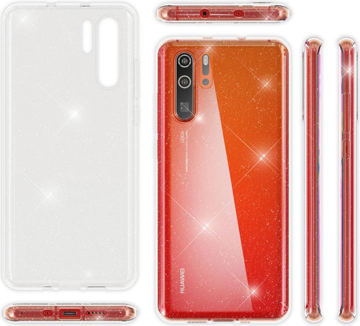 Produktbild Nalia Klare Glitzer Silikon Hülle (Huawei P30 Pro)
