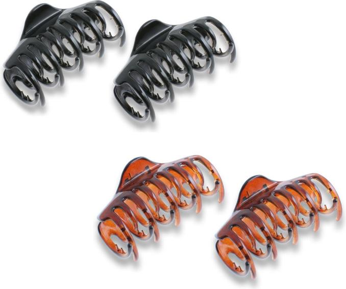 Image du produit Trisa Pince à cheveux ronde grande 80 mm noir 2 pcs. (2 pcs)