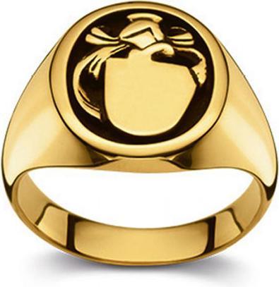 Immagine prodotto Muau Anello con stemma (54, Oro 750/18 K)