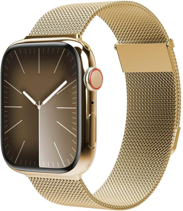 Actual product image Vonmählen Milanese wristband 2 for Apple Watch 42 44 45 49 mm gold (Stainless steel)