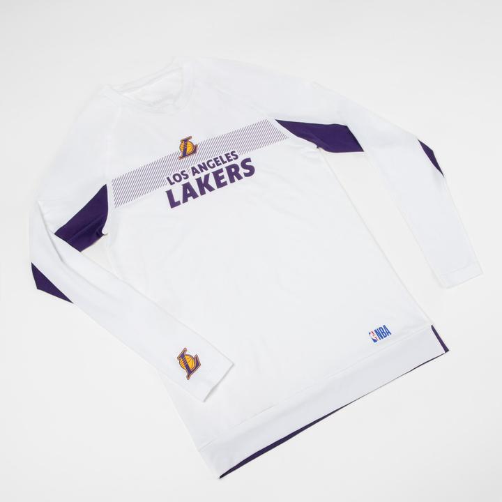 Image du produit Tarmak T-shirt fonctionnel femme/ homme manches longues NBA Los Angeles Lakers - UT500 blanc (S)