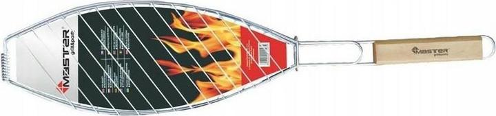 Master Grill and Party Grill & Party Grillrooster voor het bakken van vis Chroom 68cm (MG148)
