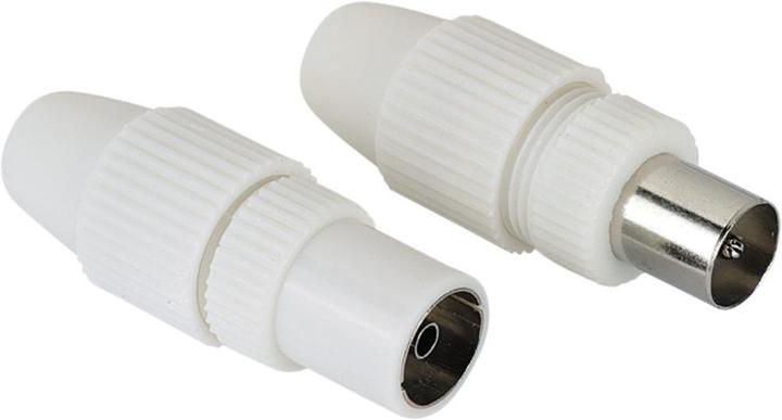Actual product image Hama Coax plug and coax coupling in a set (Plugs and connectors)