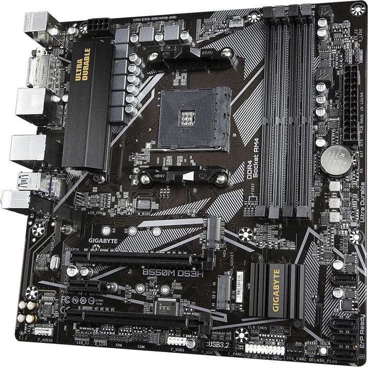 Produktbild Gigabyte B550M DS3H (AM4, AMD B550, mATX)