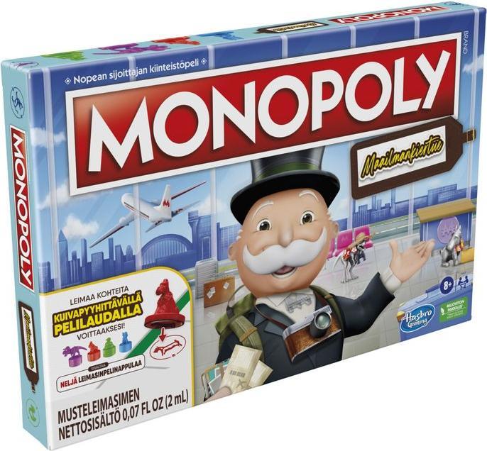 Actual product image Hasbro Gaming Travel World Tour Monopoly Travel World Tour Board game Family (Finnish)