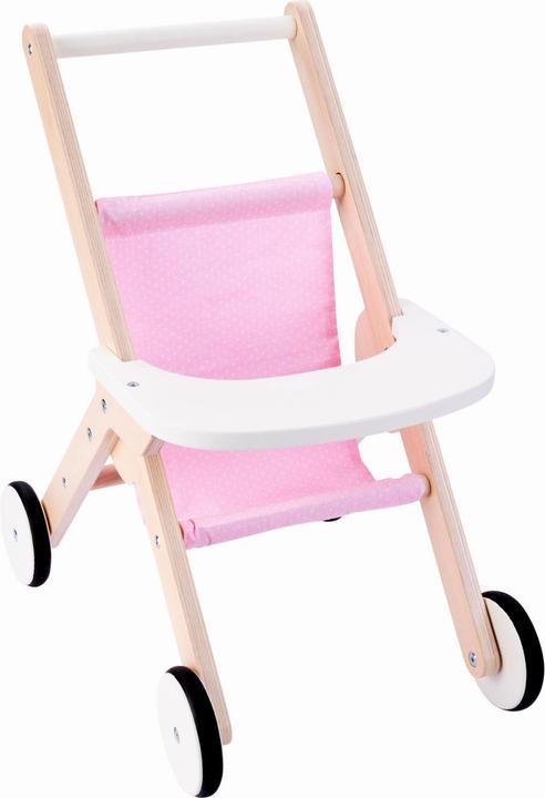 Actual product image Engelhart Wooden Doll's Pram, Pink