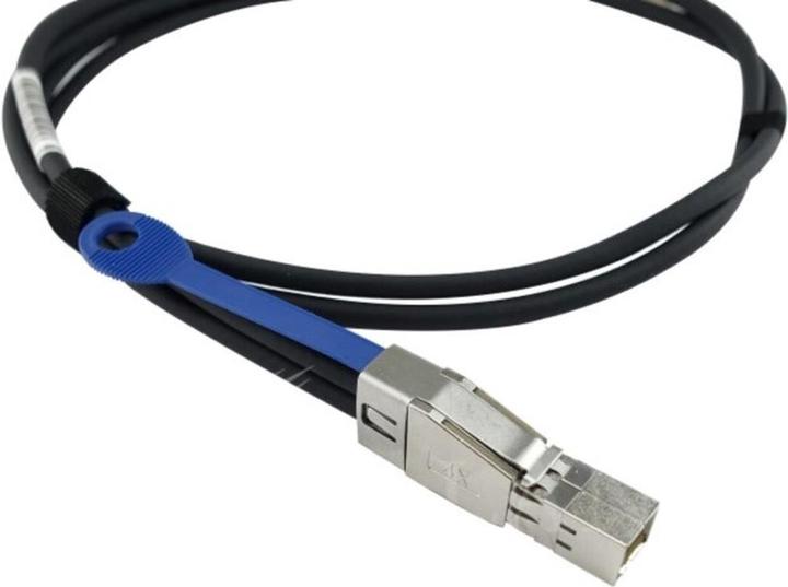 Actual product image CBO Infortrend 9370CMSASCAB4-0030 compatible BlueLAN MiniSAS cable 0.5 meter BL464801GN0.5M30