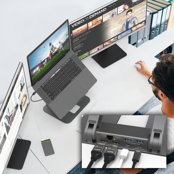Immagine prodotto j5Create JTS427 (USB-C, Thunderbolt, 2 Porti)