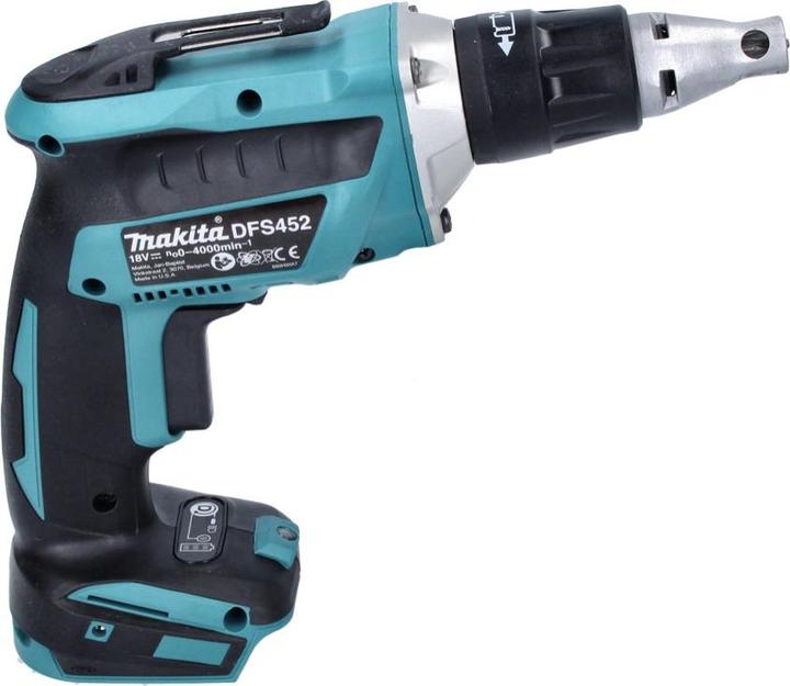 Actual product image Makita DFS 452 RM cordless screwdriver 18 V Brushless + 2x battery 4.0 Ah + charger (Rechargeable battery operated)