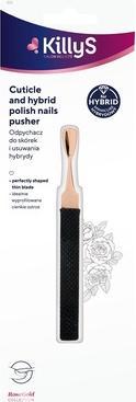 KillyS Rose Gold Cuticle And Gel Remover Pusher With Silicone Handle 1 Pc