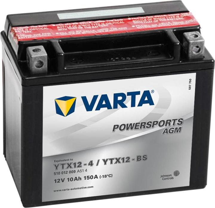 Image du produit Varta Batterie de moto AGM 10AH (12 V, 10 Ah, 150 A)