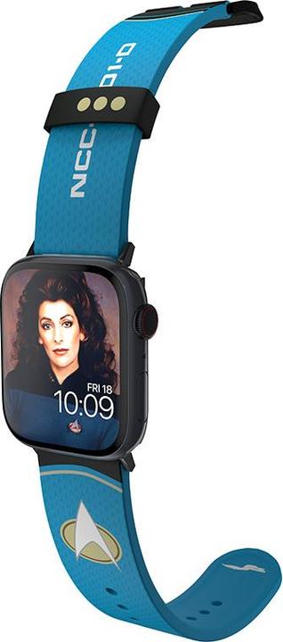 Immagine prodotto Moby Fox Bracciale Star Trek NG per smartwatch Starfleet Sciences (Acciaio inossidabile, Silicone)