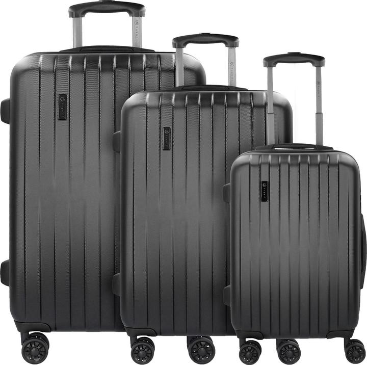 Bugatti Lima 2.0 FL 4-Rollen Kofferset 3tlg mit Doppelrollen (215 l, XL (ab 115l))