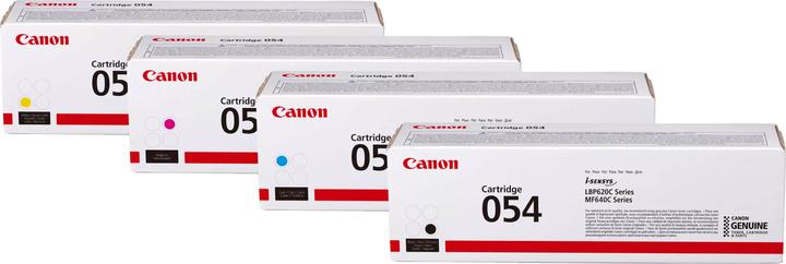Actual product image Canon Original CRG 054 SET Multipack / Set mit allen vier Farben (M, FC, Y, C)