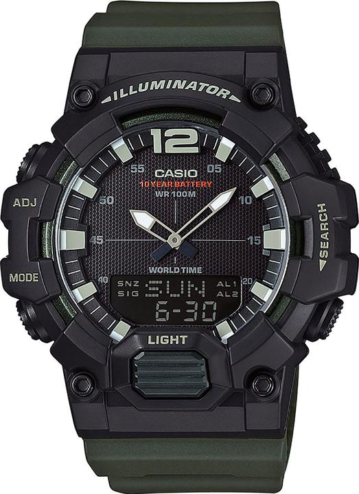 Actual product image Casio Hdc-700-3avef (Chronograph, Digital watch, Analogue wristwatch, 49 mm)