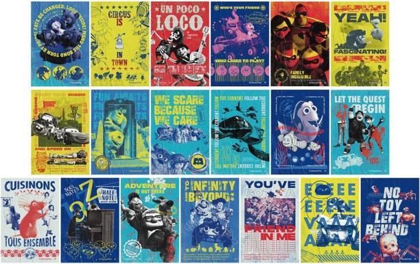 Image du produit Disney PIXAR Satin Sticker Collection (poster) *Total 19 types