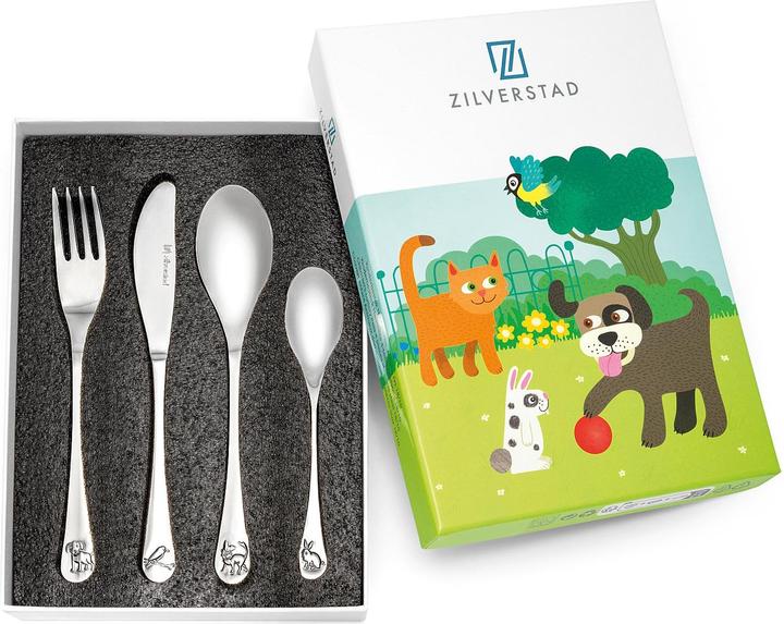 Actual product image Zilverstad Children's cutlery pets 4 pcs.