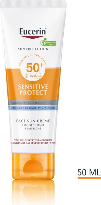 Produktbild Eucerin Sensitive Protect (Sonnencreme Gesicht, SPF 50, 50 ml, 67 g)
