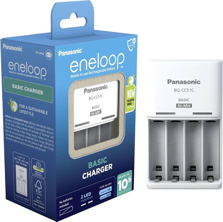 Panasonic eneloop Basic Charger BQ-CC51E (1 pcs., AA, Chargers without battery)