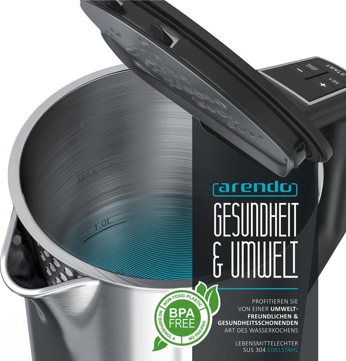 Actual product image Arendo Kettle with temperature setting (1.50 l, EU plug)