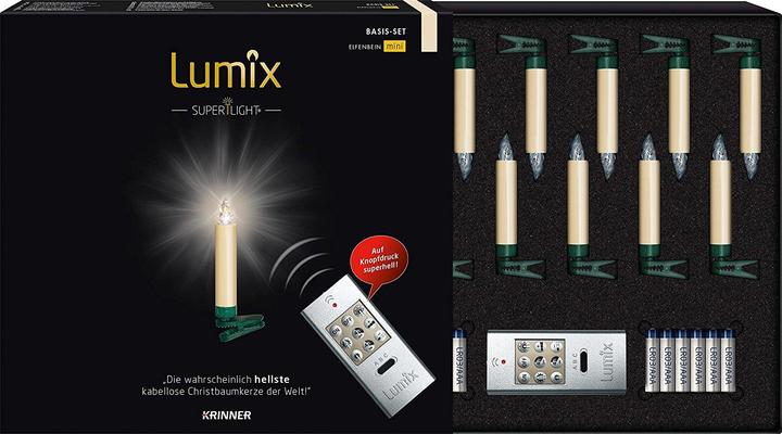 Produktbild Krinner LED Christbaumkerze Superlight Starter-Set (12 x)