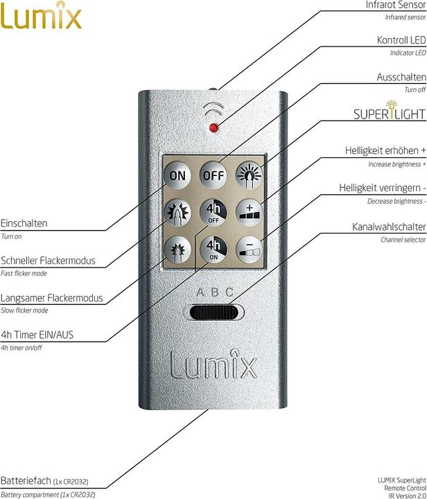 Produktbild Krinner LED Christbaumkerze Superlight Starter-Set (12 x)
